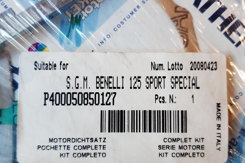 serie completa guarnizioni Benelli 125 Sport