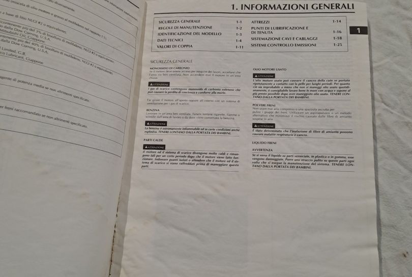 Manuale di officina Honda VTR1000Fv